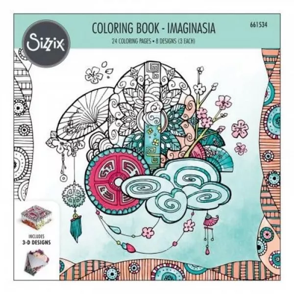 Sizzix Colouring Book - Imaginasia, Katelyn Lizardi