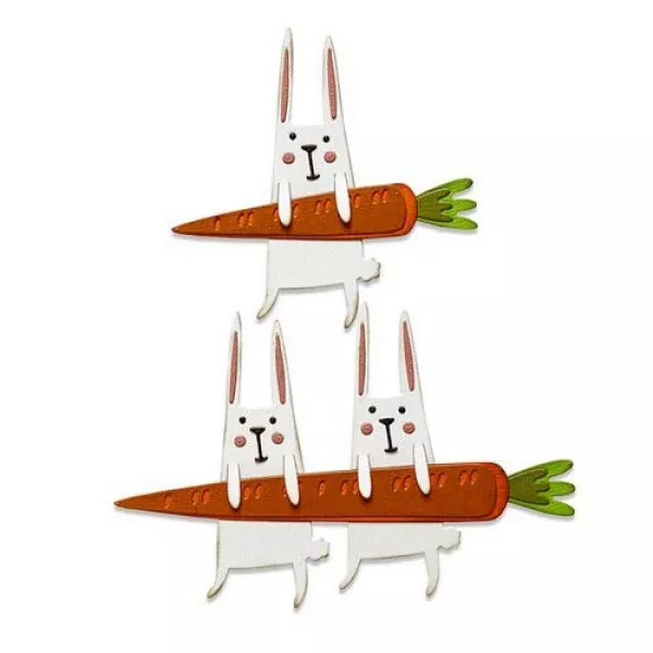 Sizzix • Thinlits die set Carrot bunny