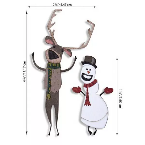 Sizzix Thinlits Die Set - Papercut Christmas #2 Colorize 15PK Tim Holtz