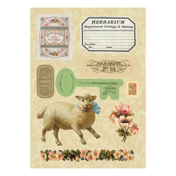 Spellbinder, Vintage Etiquettes Sticker Pad