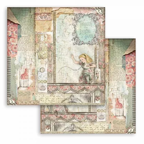 Stamperia Alice Through the Looking Glass Paper Pack