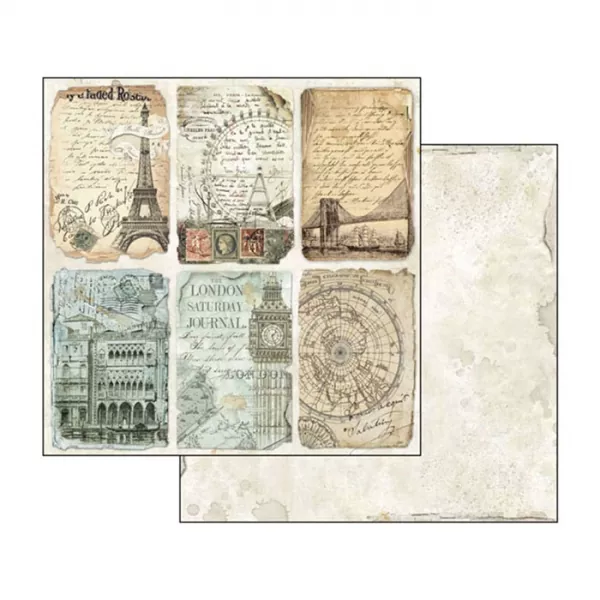 Stamperia, Around the World 8x8 Inch Paper Pack