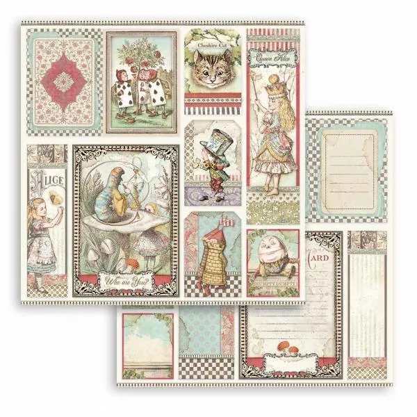 Stamperia Alice Through the Looking Glass Paper Pack