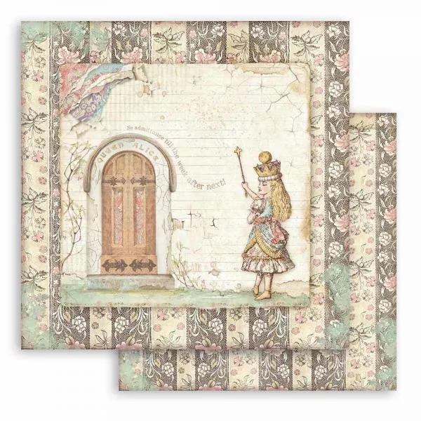 Stamperia Alice Through the Looking Glass Paper Pack