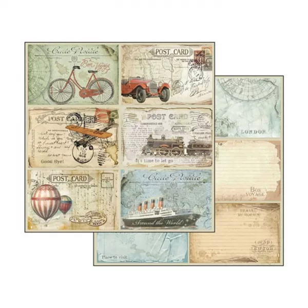 Stamperia, Around the World 8x8 Inch Paper Pack