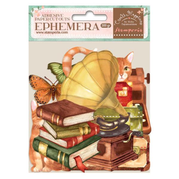 Stamperia, Ephemera Create Happiness Cats and Accessories