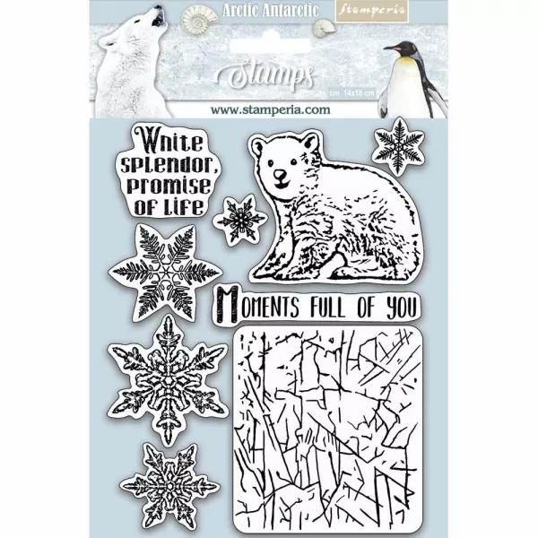 Stamperia Natural Rubber Stamp Arctic Antarctic Moments Full of You