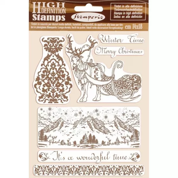 Stamperia Natural Rubber Stamp Winter Time