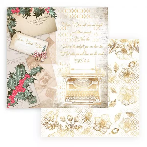 Stamperia Romantic Christmas 8x8 Inch Paper Pack