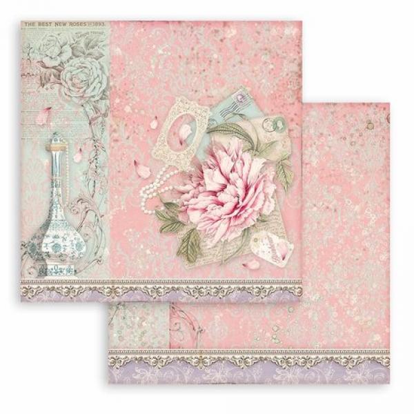 Stamperia, Rose Parfum 8x8 Inch Paper Pack