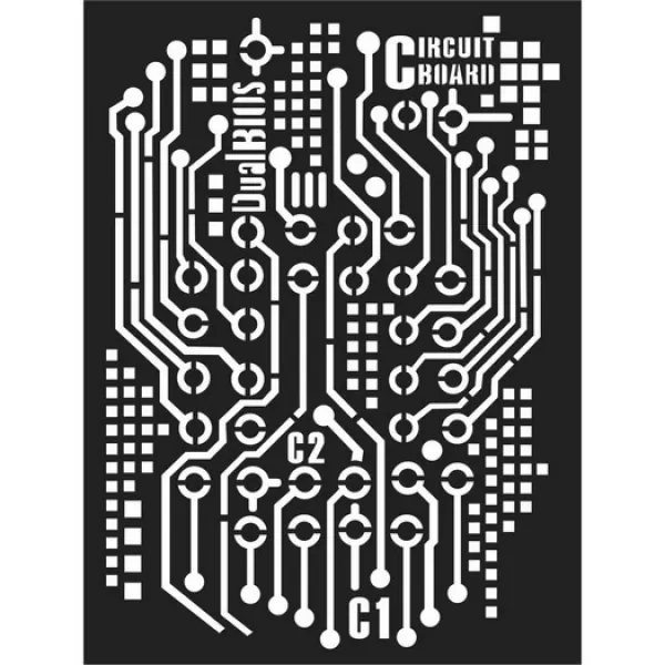 Stamperia Thick Stencil 15x20cm Dual Bios