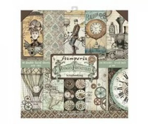 Stamperia, Voyages Fantastiques 12x12 Inch Paper Pack