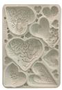 Stamperia, Alice in Christmas A5 Silicon Mould Simple Hearts