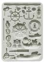 Stamperia, Silent Sea A5 Silicon Mould Rudders and Boats