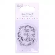 Simply Creative Deck the Halls Clear Stamp